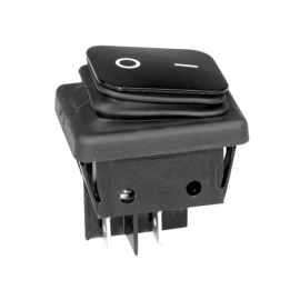 Prekidač vaga ON-OFF 2x2pol 16A 230VAC IP65 crni