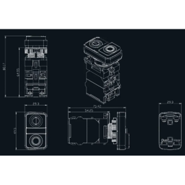 Prekidač elektromagnetski 660V 10A IP45 LA155-B