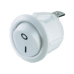Prekidač vaga ON-OFF 1x2pin 250V 10A okrug. bijeli