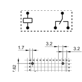 Relej 5VDC 10A 1xU 113R HF118F/005-1ZS1T Hongfa