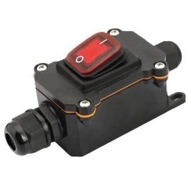 Prekidač za kabel ON-OFF 230V 16A IP66 s crv. tinj
