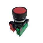 Tipkalo pritisno ravno 1NO+1NC 660/12A crveno ER11