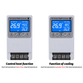 Termostat digitalni -19-120°C 230VAC 10A za šinu