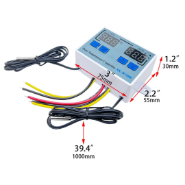 Termostat digitalni dupli -55-120°C 12VDC 10A