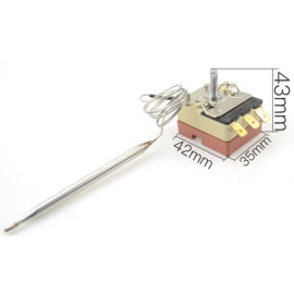 Termostat kapilarni mehanički 0-80°C 230VAC 20A
