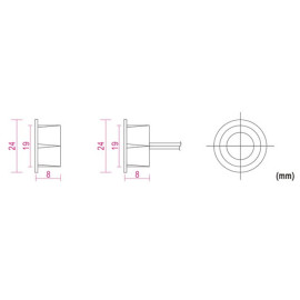 Prekidač magnetski 19,64x7,8mm 0,1A 30V HAA307