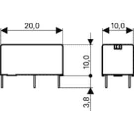 Relej 24VDC 5A 1xU 2725R PE014024 Schrack