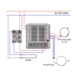 Termostat digitalni 0-1372°C 230VAC 3A PID; TC4L