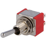 Taster KIP ON-(ON) DPDT 2x3pin 250V 2A