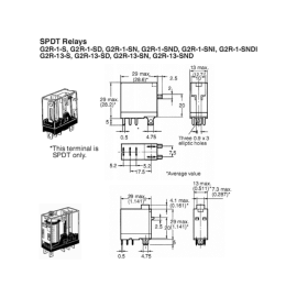 Relej 110VAC 10A 1xU 4,6K Omron G2R-1-SN 110VAC