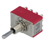 Prekidač KIP ON-OFF-ON 4P3T 3x4pin 125VAC 5A
