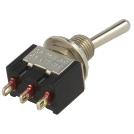 Taster KIP ON-(ON) SPDT 1x3pin 230VAC 3A