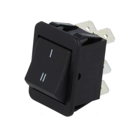Prekidač vaga ON-OFF 2x3pin 16A 230VAC crni označe