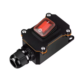 Prekidač za kabel ON-OFF 230V 16A IP66 s crv. tinj