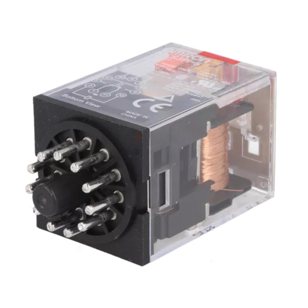 Relej pomoćni 24VAC 10A 11pol. MKS3PI-5 AC24 Omron