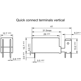 Relej 24VDC 20A 1xU 1440R HF115F-Q/024-1H Hongfa