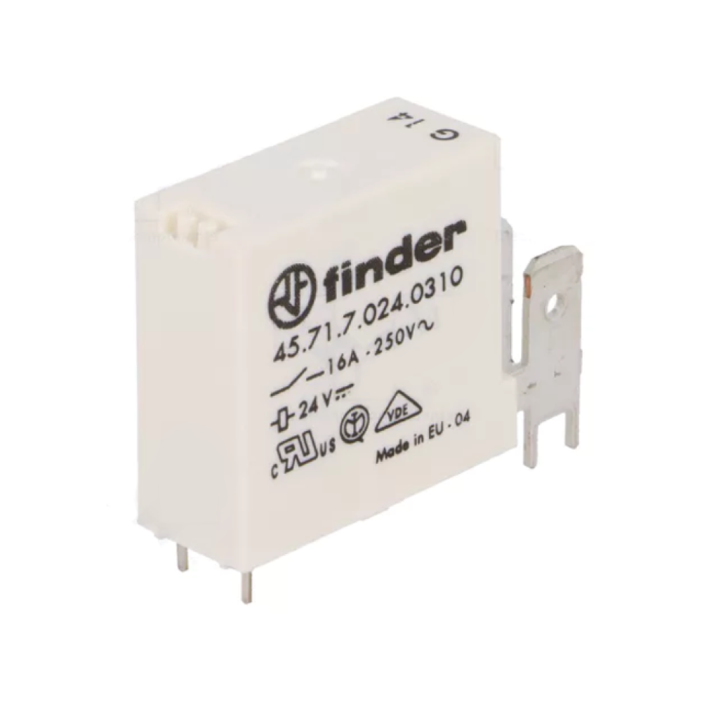Relej 24VDC 16A 1xU 400R Finder 45.71.7.024.0310