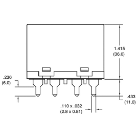 Relej 12VDC 30A 2xU 75R AZ2704-2A-12DTW Zettler