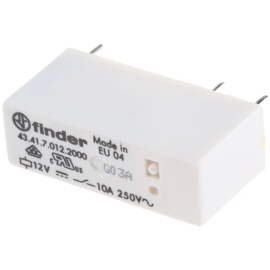 Relej 12VDC 10A 1xU 580R Finder 43.41.7.012.4000