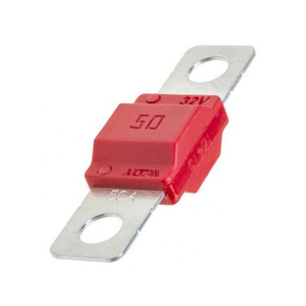 Osigurač auto MIDIVAL 50A 32VDC 40mm M5 crveni