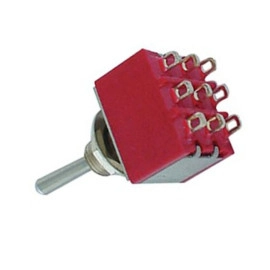 Prekidač KIP 120VAC / 28VDC 5A ON-ON 3PDT 3x3