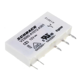 Relej 12VDC 6A 2xU 848R V23092-A1012-A301 Schrack