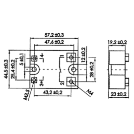 Solid state relej 280V 25A WGA5-6D25Z; Comus