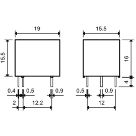 Relej 6VDC 10A 1xU 100R Finder; 36.11.9.006.4011