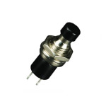 Taster potisni otvoreni 50VDC 0,3A crni mini