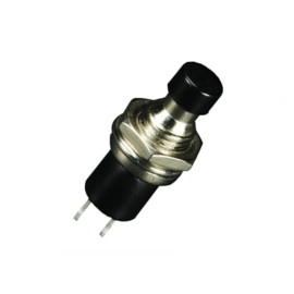 Taster potisni otvoreni 50VDC 0,3A crni mini