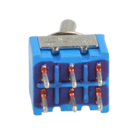 Prekidač KIP ON-ON 2x3pin 230VAC 3A
