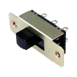 Prekidač klizni ON-ON 2x3pin 1A 24VDC za šasiju