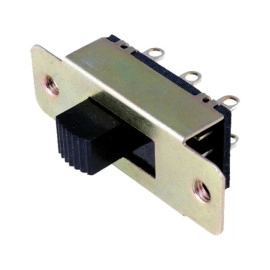 Prekidač klizni ON-ON 2x3pin 1A 24VDC za šasiju