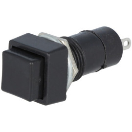 Taster potisni 125V 3A crni