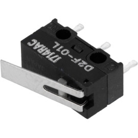 Prekidač mikro 30VDC 0,1A s polugom 14mm; D2F221