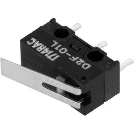 Prekidač mikro 30VDC 0,1A s polugom 14mm; D2F221