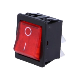 Prekidač vaga ON-OFF 2x2pin 16A 230V s tinj. crven