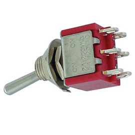 Taster KIP 120VAC/28VDC 5A ON-OF(ON) 2x3pin