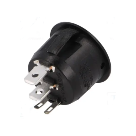Prekidač vaga OFF-ON 230V 10A okrug. s tinj. crven