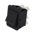 Prekidač vaga ON-OFF 2x3pin 16A 230VAC crni