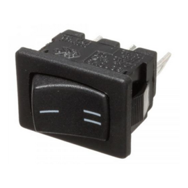 Prekidač vaga ON-ON 1x3pin 230VAC 10A 21x15mm crni