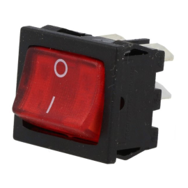 Prekidač vaga ON-OFF 2x2pin 10A 250V crveni s tinj