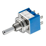 Prekidač KIP ON-OFF-ON 2x3pin 230V 3A
