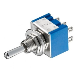 Prekidač KIP ON-OFF-ON 2x3pin 230V 3A