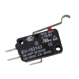 Prekidač mikro 250V 16A s polugom 25mm EV163143