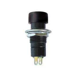 Taster potisni 125V 3A crni OFF-(ON)