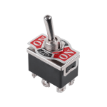 Prekidač KIP ON-OFF-ON DP3T 250V 10A 2x3pin