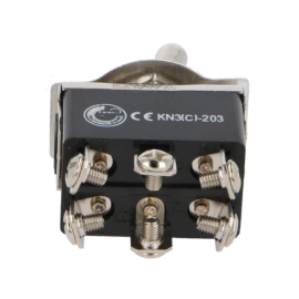 Prekidač KIP ON-OFF-ON DP3T 250V 10A 2x3pin