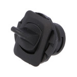 Prekidač KIP ON-ON 1x3pin (2x) 250VAC 6A crni