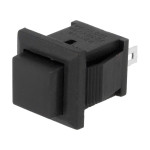 Taster potisni otvoreni 250V 1A 11x12mm crni